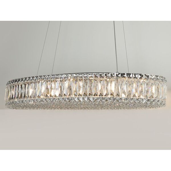NEWPORT 8460 8468/S chrome , Подвесной светильник, Chrome Clear crystal 86*35*H120 cm G9 8*60W