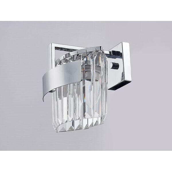NEWPORT 4350 4351/A chrome new , Бра, Chrome Clear glass L22*H21*Sp15 cm E14 1*60W