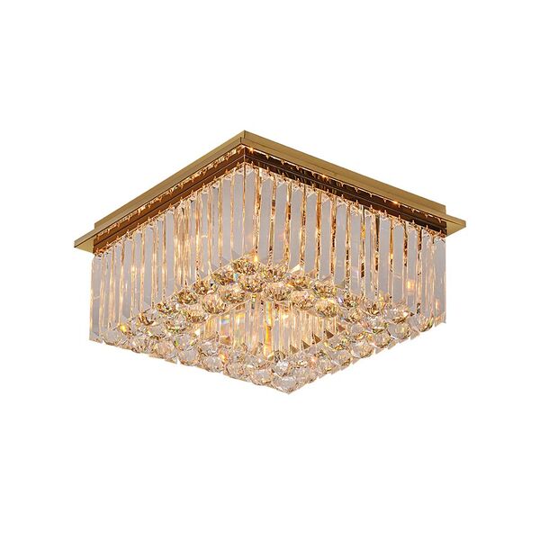 NEWPORT 8500 8508/PL gold , Потолочный светильник, Gold Clear glass 40*40*H18 cm G9 8*60W