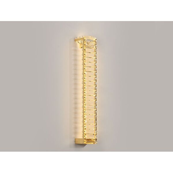 NEWPORT 8440 8441/A gold , Бра, Gold Clear crystal L7.6*H52*Sp8.5 cm LED 10W 3000K 1100Lm