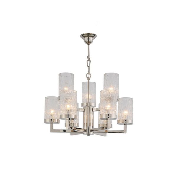 NEWPORT 65000 [Люстра, Polished nickel Clear glass D64*H45,5 см E14 9*60W]