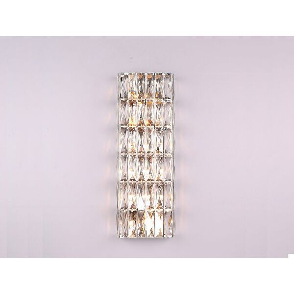 NEWPORT 10120 Бра, [Chrome Clear crystal L22*H51*Sp5 cm G9 12*60W]