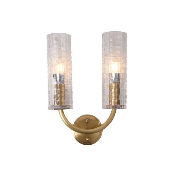 NEWPORT 35200 35202/A , Бра, Brass Clear glass L23*H35*Sp11.5 cm E14 2*40W
