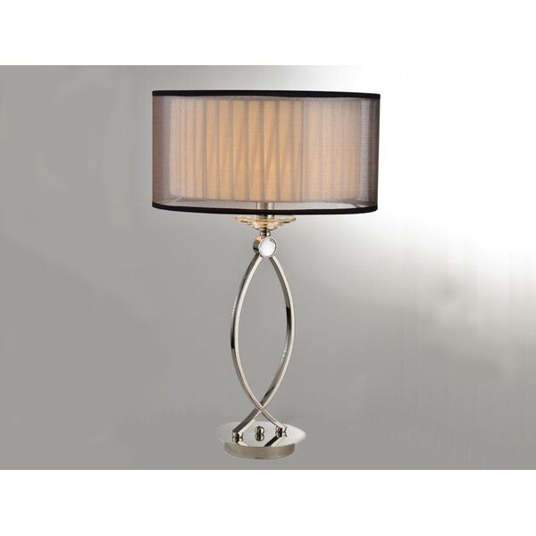 NEWPORT 1600 1601/T без абажуров , Настольная лампа, Nickel Clear crystal D36*H57 cm E14 1*60W]