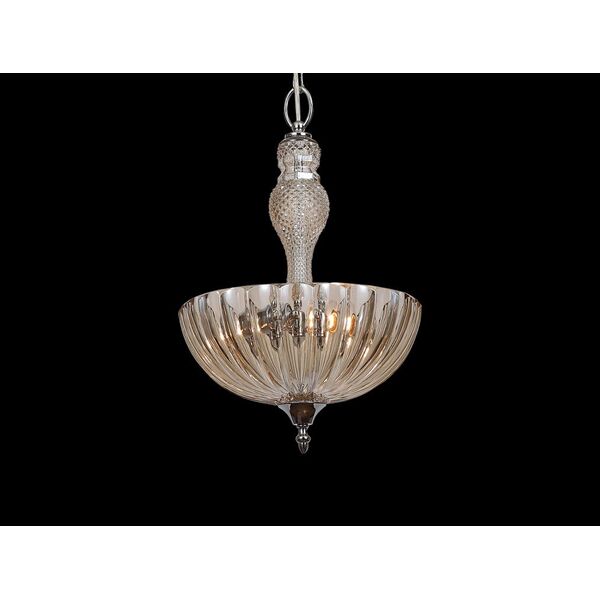 NEWPORT 6700 [cognac , Подвесной светильник, Сhrome Cognac glass D30*H47/97 см E14 3*60W]
