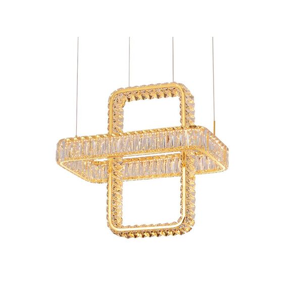 NEWPORT 8230 8231+1/S gold , Подвесной светильник, Gold Clear crystal L50*26*H50/250 cm Chip LED 34W