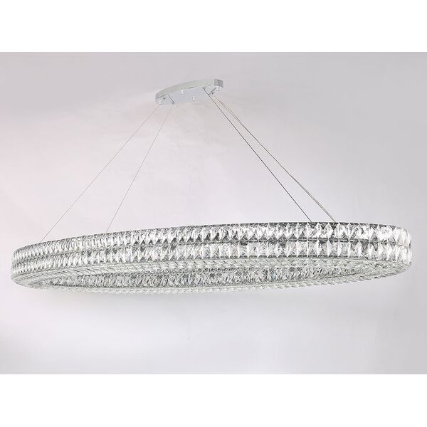 NEWPORT 10120 10127+21/S , Подвесной светильник, Chrome Clear crystal L160*60*H11/211 cm G9 28*60W