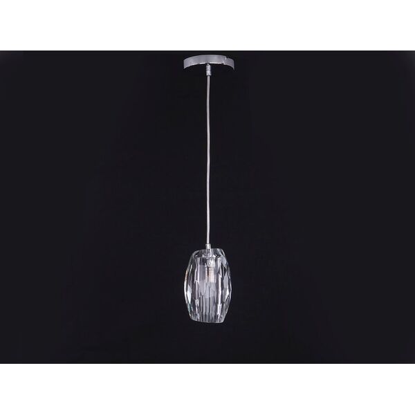 NEWPORT 10130 [nickel , Подвесной светильник, Nickel Clear crystal D12*H250 cm G9 1*60W]
