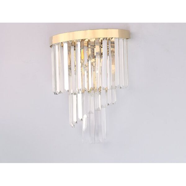 NEWPORT 31100 31103/A gold left , Бра, Gold Clear crystal L30*H47*Sp17 cm E14 3*60W