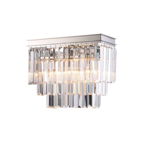 NEWPORT  Бра 31100 [Nickel Clear crystal L36*H30*Sp15 cm E14 2*60W]