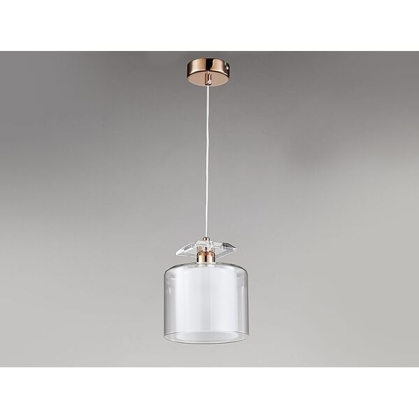 NEWPORT 4400 [black nickel , Подвесной светильник, Black nickel Clear crystal Clear glass D15*H19/269 cm E14 1*60W]