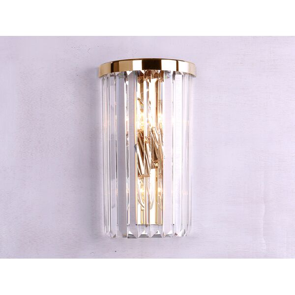 NEWPORT 10110 Бра, [Gold Clear crystal L18*H30*Sp10 cm G9 2*60W]