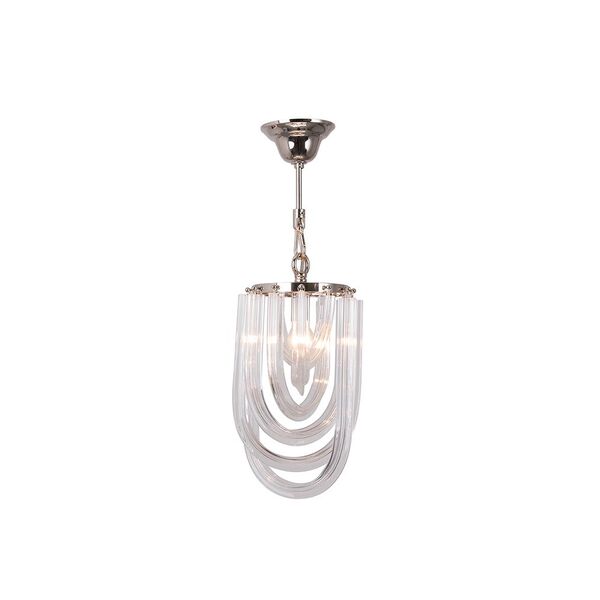 NEWPORT 64000 [Подвесной светильник, Polished nickel Clear glass D20*H35 см E14 1*60W]