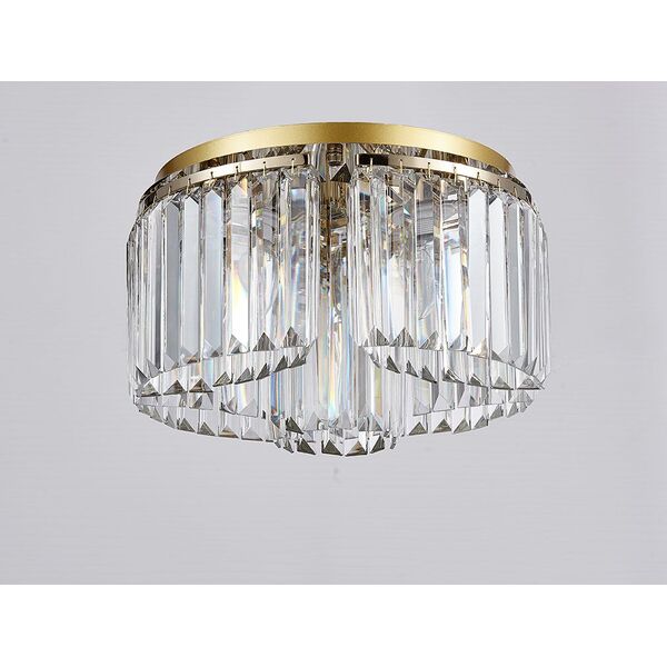 NEWPORT 4350 4354/PL gold , Потолочный светильник, Gold Clear glass D40*H23.5 cm E14 5*60W