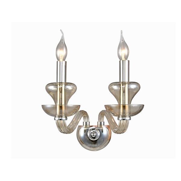 NEWPORT  Бра 1900 [Chrome Cognac L33*H28*Sp20 cm Е14 2*60W]