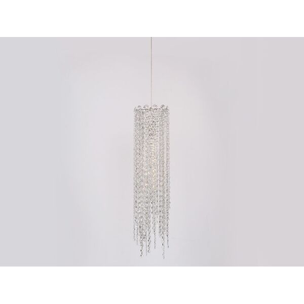 NEWPORT 10900 10902/S , Подвесной светильник, Chrome Clear crystal D15*H62 cm E14 1*60W шнур  2,5 m