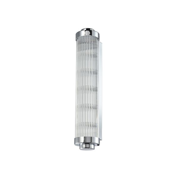 NEWPORT 3290 3295/A nickel , Бра, Nickel Clear glass L12*Н60*Sp13.5 cm G9 5*40W