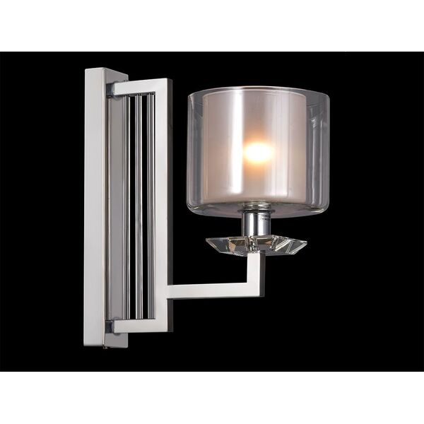 NEWPORT 4400 4401/A chrome , Бра, Chrome Clear crystal Clear glass L15*H30*Sp27 cm E14 1*60W