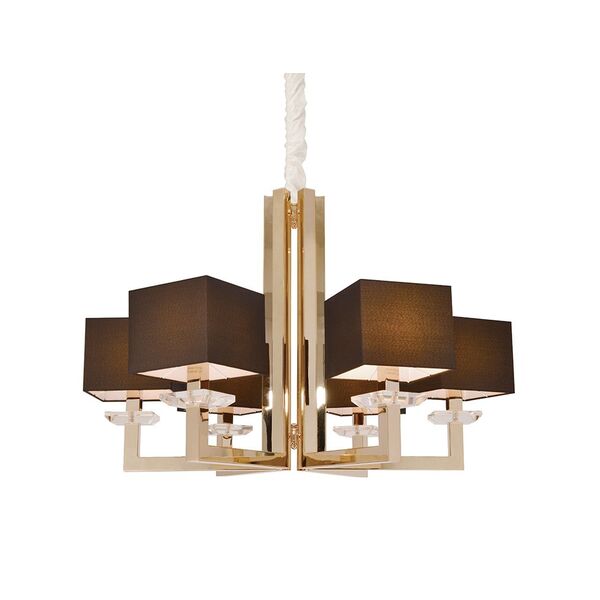 NEWPORT 3200 3206/C gold без абажуров , Люстра, Light gold Clear crystal D86*H60/180 cm E14 6*60W