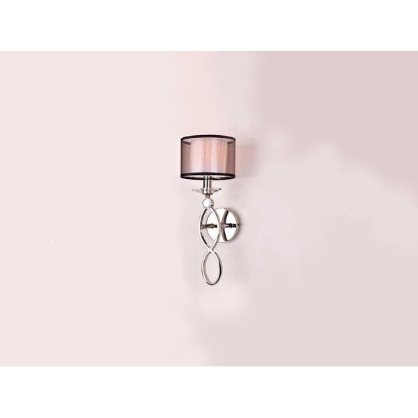 NEWPORT  Бра 1600 [Nickel Clear crystal L18*H47*Sp20 cm E14 1*60W]