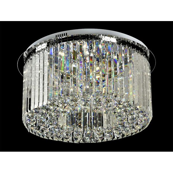 NEWPORT 8400, Потолочный светильник, [Chrome Clear glass D60*H25 cm G9 10*40W]