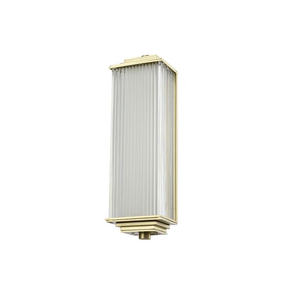 NEWPORT  Бра 3290 [Matt brass Clear glass L12.7*Н40.5*Sp9.5 см G9 2*40W]