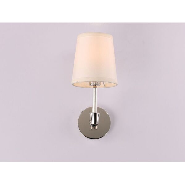 NEWPORT 10150 Бра, [Nickel Shade beige L13*H30*Sp21 cm E14 1*60W]