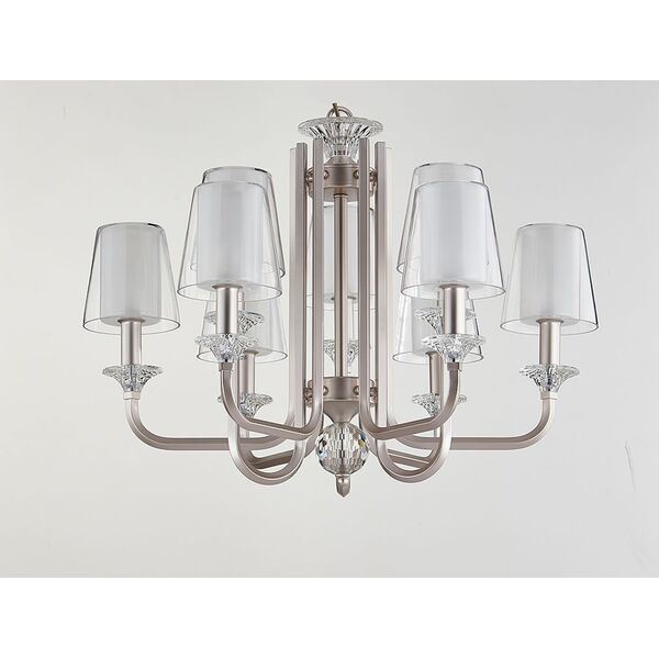 NEWPORT 4600 [Люстра, Silver perla Glass clear/matt white D75,5*H56 cm E14 9*60W]
