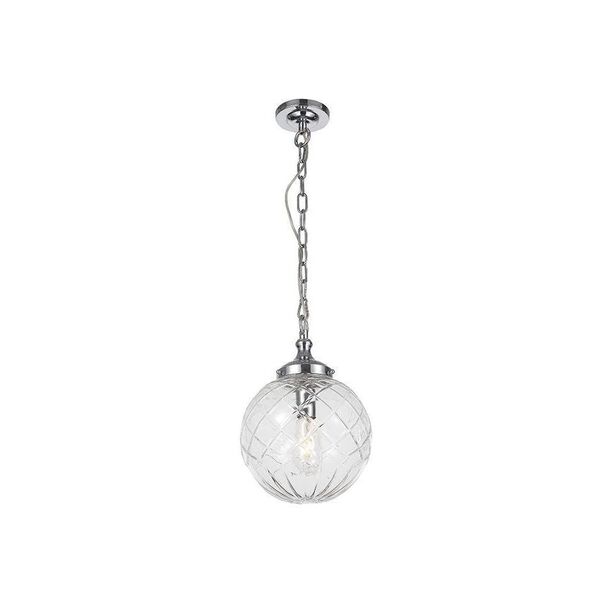 NEWPORT 6120 [Подвесной светильник, Chrome Clear glass D22.5*H34.5 cm E27 1*60W]