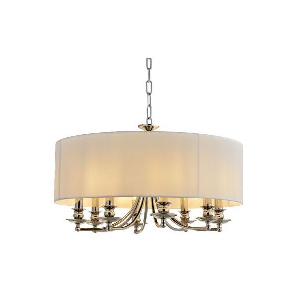 NEWPORT 1140 1148/S , Подвесной светильник, Nickel White shade D70*H40 cm E14 8*40W