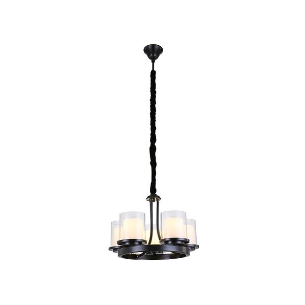 NEWPORT 35000 [Black+gold Shade glass D50*H36,5 cm Е14 5*60W]