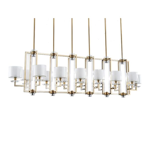 NEWPORT 4400 4408+6/S gold , Подвесной светильник, Gold Clear crystal Clear glass L182*57*160 cm E14