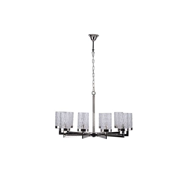 NEWPORT 65000 [Люстра, Polished nickel Clear glass D86*H50 см E14 10*60W]