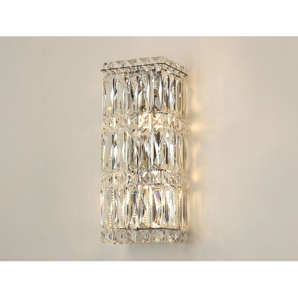 NEWPORT 8450 8454/A chrome , Бра, Chrome Clear crystal 13,5*11*H34 cm G9 2*60W