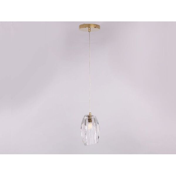 NEWPORT 10130 [gold , Подвесной светильник, Gold Clear crystal D10*H17 cm G9 1*60W]