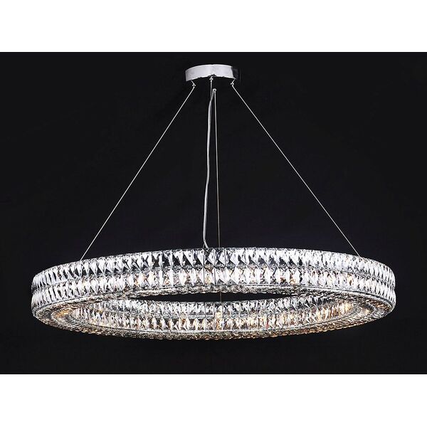 NEWPORT 10120 10125+20/S , Подвесной светильник, Chrome Clear crystal D110*W11.5*H11/261 cm G9 25*60