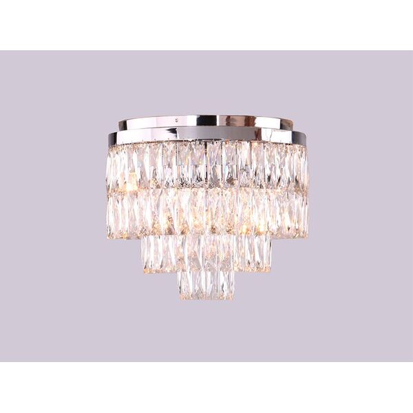 NEWPORT 10120 , Потолочный светильник, [Chrome Clear crystal D45*H40 cm E14 8*60W]