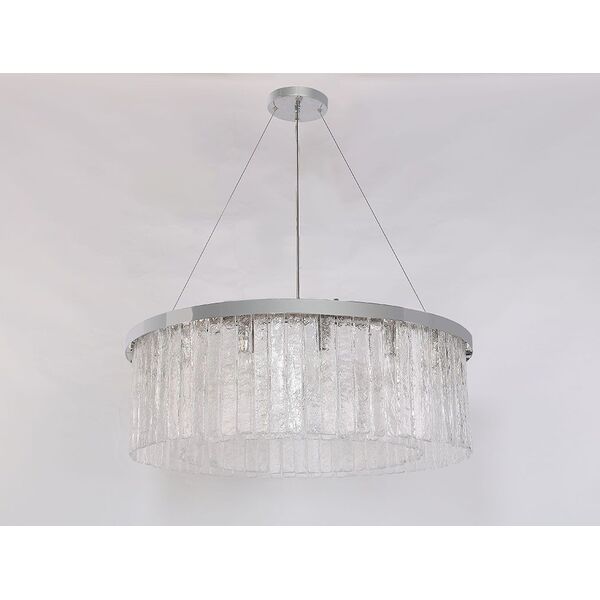 NEWPORT 10820 10828+3/S , Подвесной светильник, Nickel Clear crystal D80*H28 cm E14 14*60W