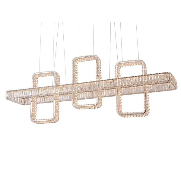 NEWPORT 8230 8233+1/S chrome , Подвесной светильник, Chrome Clear crystal L160*27*H50/250 cm Chip LE