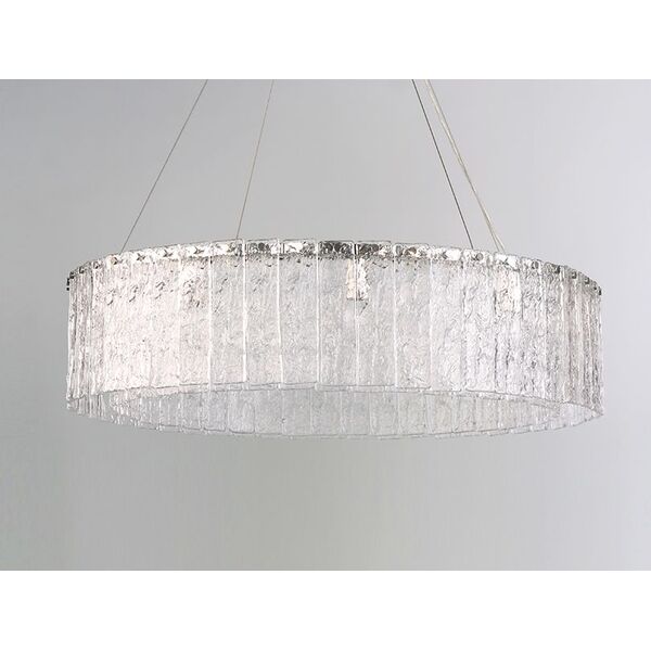 NEWPORT 10820 10826+4/S , Подвесной светильник, Nickel Clear crystal D80*H24 cm E14 10*60W