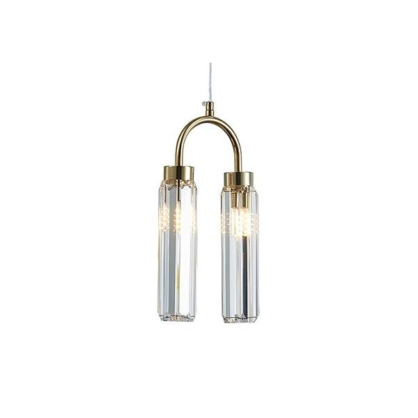 NEWPORT 4520 4522/S gold , Подвесной светильник, Gold Clear crystal 15*4.5*H30 cm G9 2*60W