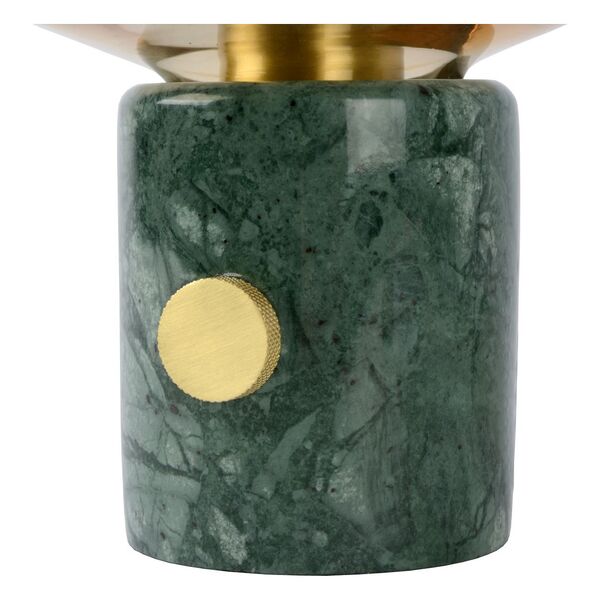 CHARLIZE Table lamp E27/40W Amber glass/Green marb