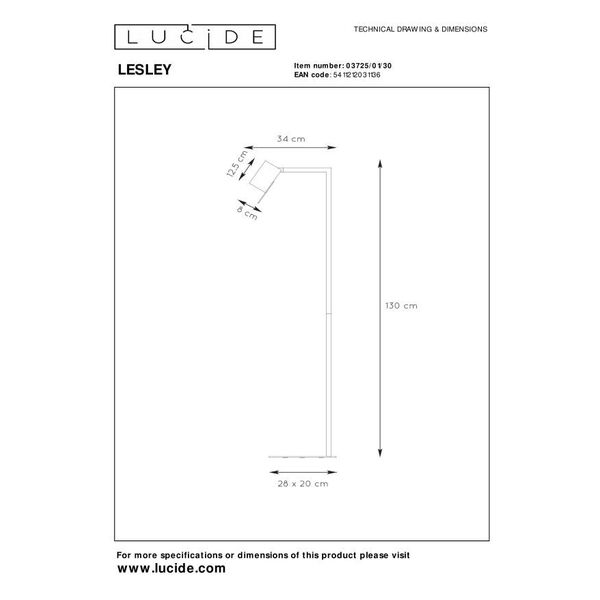 LESLEY Reading  lamp GU10/35W Black