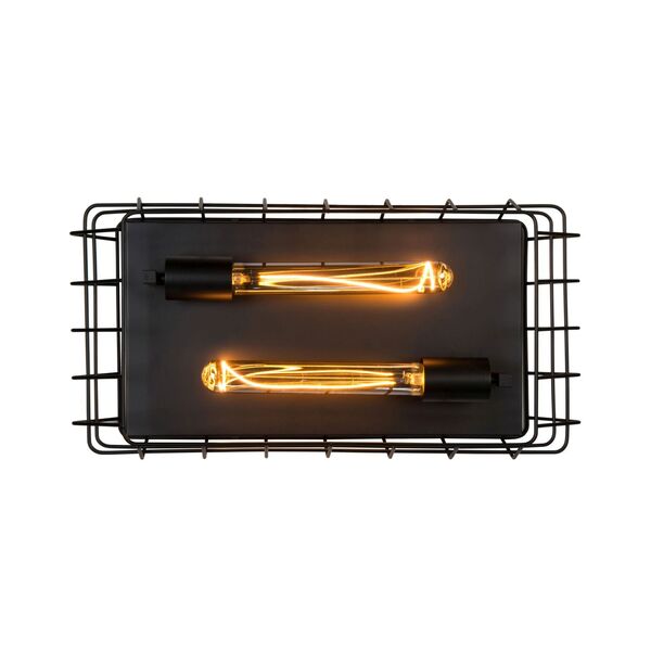 LATTICE Ceiling Light 2x E27/40W Black