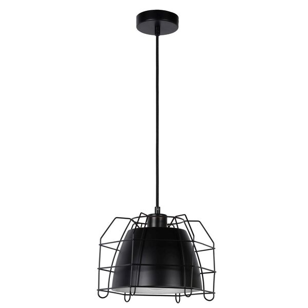 GRID Pedant 1xE27 26/26/18cm Black/Silver