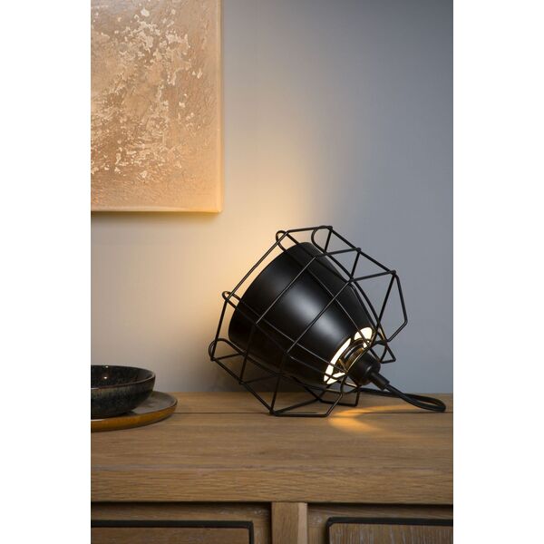 GRID Table lamp 1xE14 H16cm Black/Silver