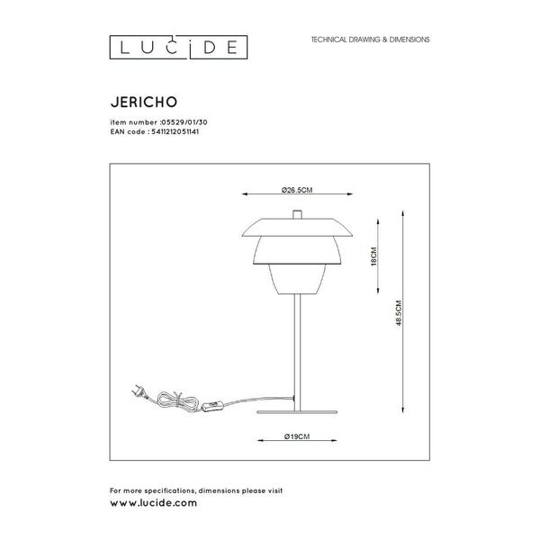 JERICHO Table lampe E14/25W Black