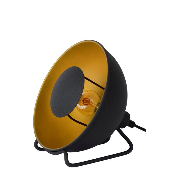 ALVARO Table lamp E14/25W Ø 20cm Black/Satin brass