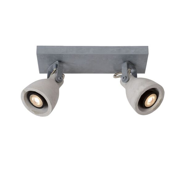 CONCRI-LED Spot 2xGU10/5Wincl 320LM 3000K Grey
