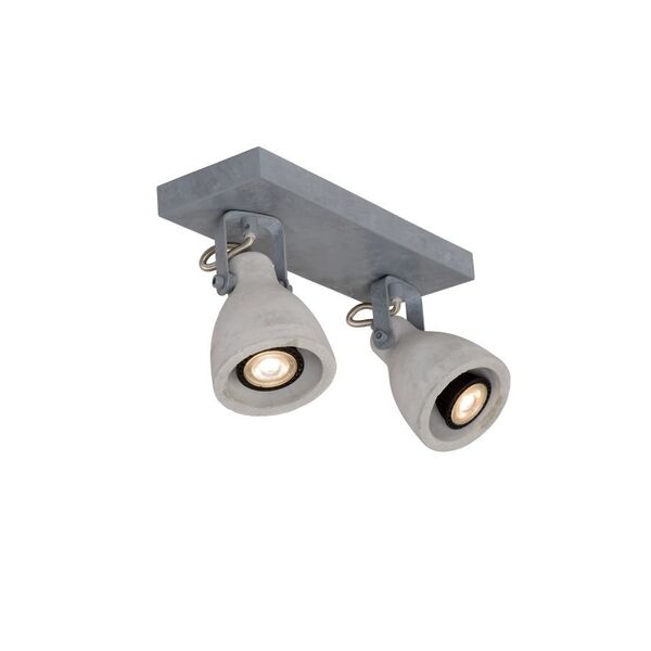 CONCRI-LED Spot 2xGU10/5Wincl 320LM 3000K Grey